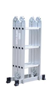 China 4X3 1.2mm Multipurpose Aluminium Foldable Ladder factory