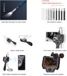 Portable Industrial Optical Endoscope IP54 360° Full Direction Articulation