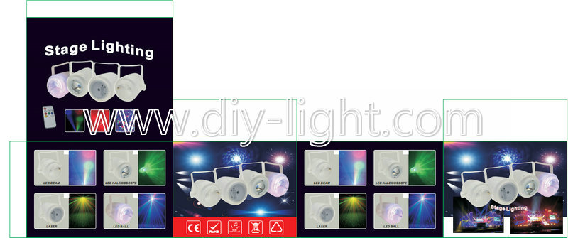 10W RGBW 4in1  LED Water Ripple  for wedding ktv club disco stage light