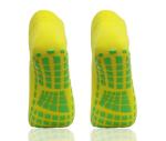 Yellow Kids Non Slip Grip Socks Trampoline Children's Slide Gripper Socks For