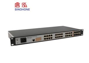 China Gigabit Fiber Optic Network Switch 24 Port 1u Din Rail And Wall Mount Installation factory