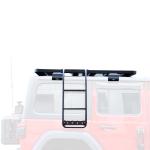 JEEP Wrangler JL JK Roof Rack Car Rear Ladder in Mechanical Style for 4X4