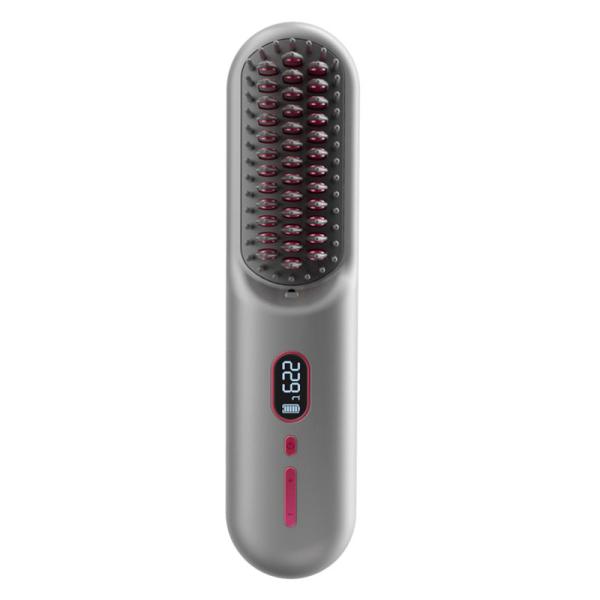 Wireless Hot Air Hair Dryer Brush With BLDC Motor And Negative Ions Type-C