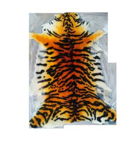 China Tiger Sheepskin Seat Cushion Carpet Pads For Chairs Custom factory