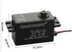 TIANKONGRC X12 12KG Full Metal 4.8-8.4V High Speed Coreless Servo Motor For 1/10