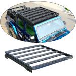 Black Aluminum Alloy Roof Rack for Jeep Wrangler JT 4x4 Offroad Car Luggage