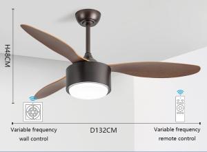 China Modern 42/52 Inch LED Ceiling Fan with Mute Light Iron Body &amp; Remote Control for Living Room Use-Direct from Factory factory