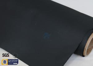China Acrylic Coated Fiberglass Fire Blanket Fabric 260℃ 15.6OZ Black 39&quot; 50M factory