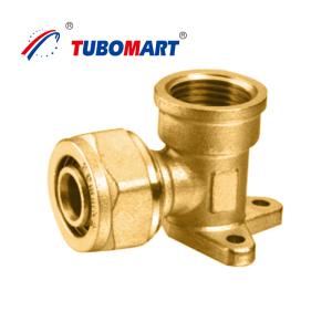 China Chrome Plated Brass Pex Compression Fittings For Plumbing Systems factory