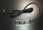 Black Color 2 Outlet European Power Strip Aluminum Shell Germany Power Bar