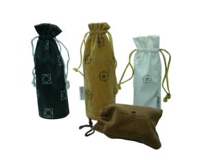 China colorful printed canvas shopper bags for perfumes, gold strings drawing bags factory