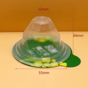 China Takeaway Plastic Yogurt Dessert Cup 25ml Disposable 46mm Pet Milk factory