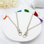 Mushroom Stainless Steel Layered Necklace Women Chunky Chain Link Necklace
