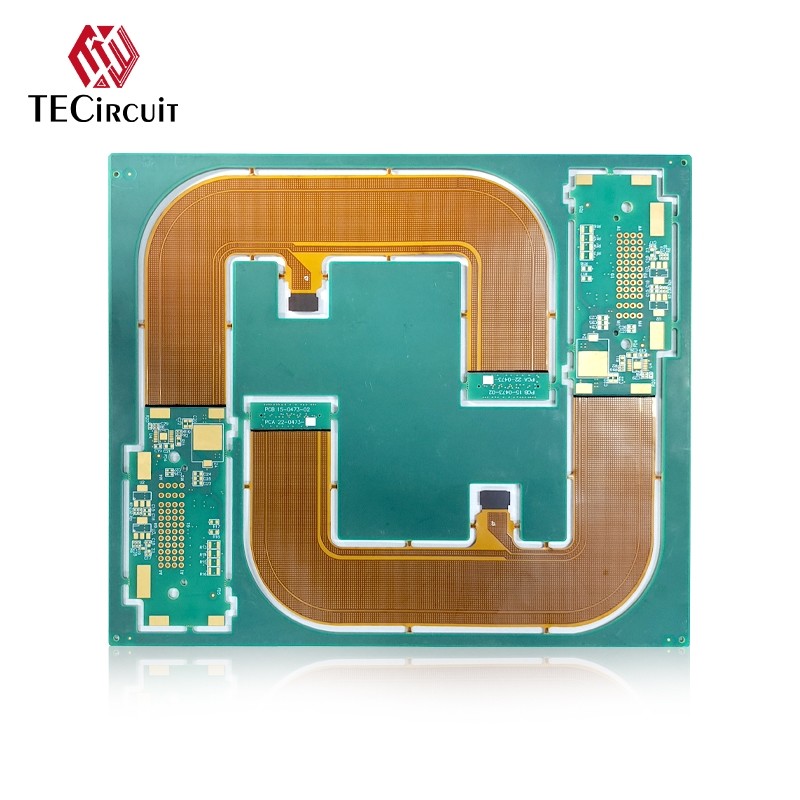 2 Layer Rigid Flex Circuit Boards Gold Finger 0.15mm Thickness PCB Flex Rigid