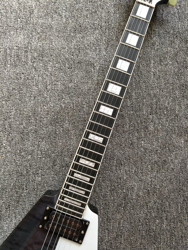 Flying-V 2018 electric guitar,left hand flying V guitar,ebony fingerboard high quality guitar