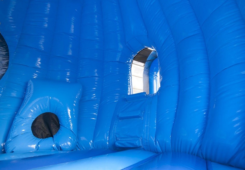 Seaworld Fish Moonwalk Inflatable Bouncer With Slide , 8 People Capacity