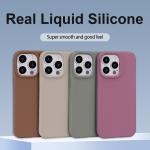 Camera Protection Liquid Silicone Phone Case Shockproof For IPhone 15 16 Pro Max