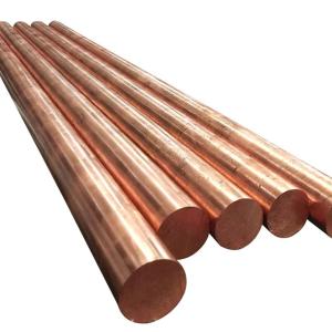 China 99.9% Purity Customized Straight Copper Bars / Rod C11000 C10200 factory