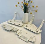 Hospital Medical Bed Guardrail Bracket White Aluminum Alloy Material