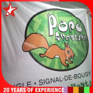 China Outdoor resist wind and UV 120g fabric Mesh Banner with digital printing factory