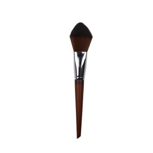 China Square Loose Powder Facial Makeup Brush Copper Ferrule Solid Wood Single factory