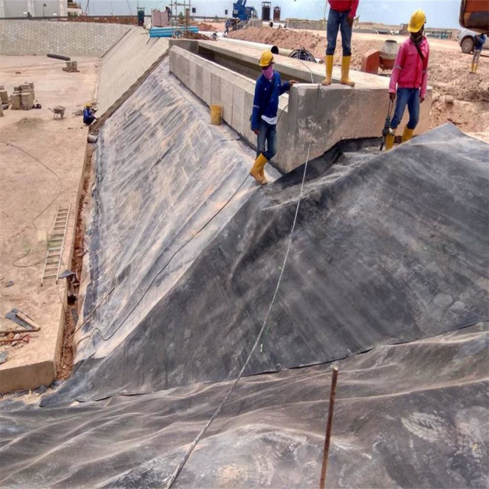 Waterproof Plastic Pond Liner 1.0mm HDPE Geomembranes within Length 50-200m