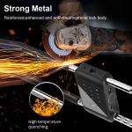 U Bracket Smart Glass Door Lock Electronic Digital Fingerprint Aluminum Materail
