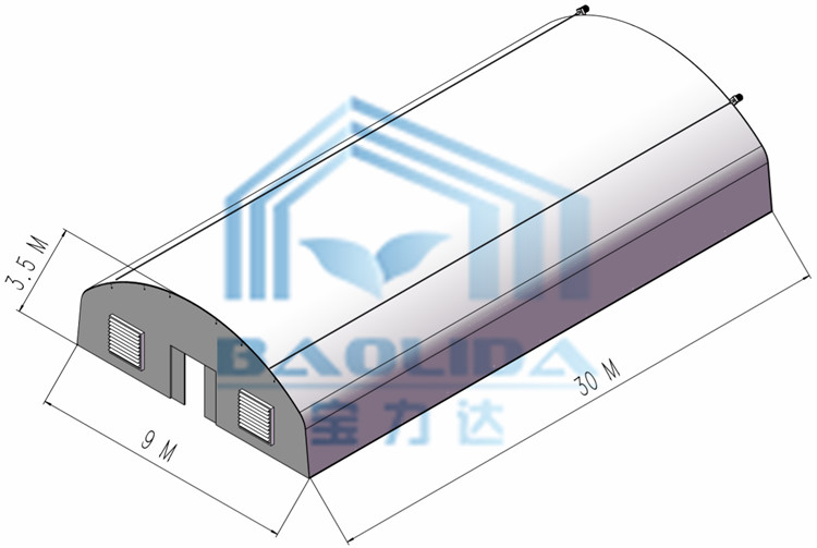 LED Lighting System Light Dep Greenhouse With Aluminum Alloy Frame