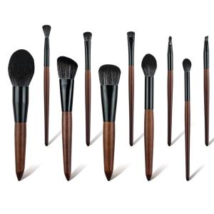 China Vegan Cosmetic Brush Set 10pcs Well Functional And Practical Brushes factory