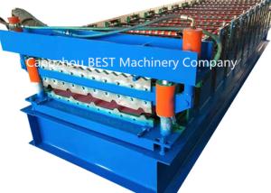 China 840/850 Double Layer IBR and Corrugated Profile Roof Sheet Roll Forming Machine with 6kw Power factory