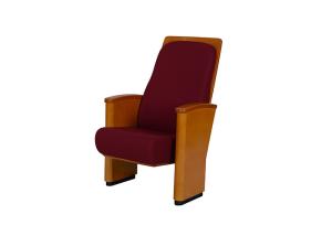 China BS5852 Auditorium Church Seating With Plywood Outer Back Theater Hall Arm Chair factory