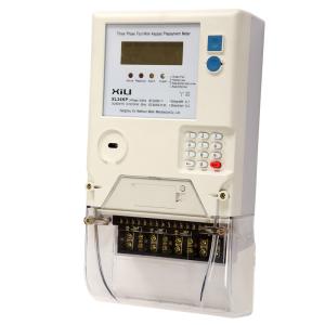 China 3 Phase IEC / STS prepaid electricity meters with class 1 Accuracy 3 x 230 / 400 Volt factory