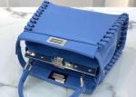 Peeakboo Classic Womens Luxury Handbag Leather Lace Woven Edge Handbag High