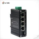 TX + Uplink Port Industrial Hardened Ethernet POE Switch 1 SFP 4 PoE