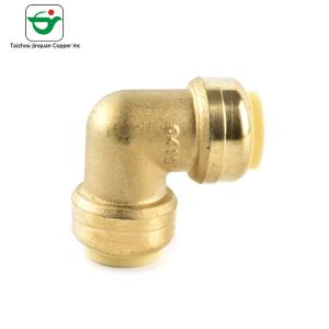 China NBR Seal 11/4''X11/4'' 90 Degree Hose Elbow Copper Push Fit Fittings factory