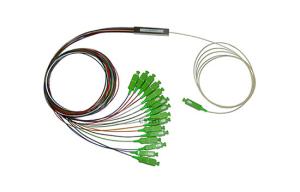 China EPON GPON BPON FTTX FTTH PLC Splitter 1x16 Passive Network 0.9mm Cable factory