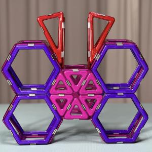 China Butterfly Structures 3D Magnetic Play Blocks Smooth Surface Building Toys Kids Gift factory