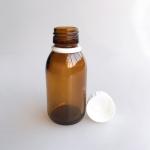 Medicine 65ml 100ml Amber Glass Bottle With PP Cap Eco Friendly