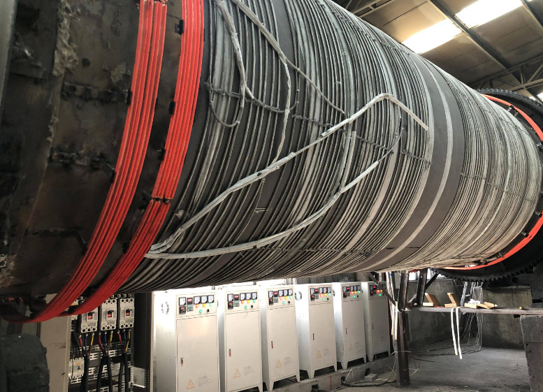 Induction Heater Rotary Drying Machines in Mineral Drying