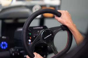 China Servo Motor Sim Racing Simulator With Anodized Aluminum Pedal factory