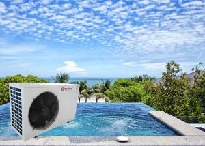 China Meeting swimming pool heating wholesale 16kw pool water heater heatpumps R32 refrigerant swim pool heat pump factory