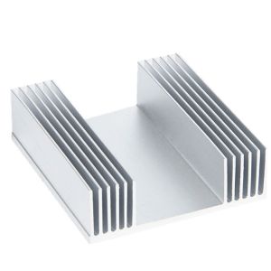 Flat Shape Aluminum Heatsink Extrusion Profiles Heat Dissipation OEM Design