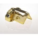 Gold Plated Funeral Accessories Handle , Parts Of A Casket Compact Structure