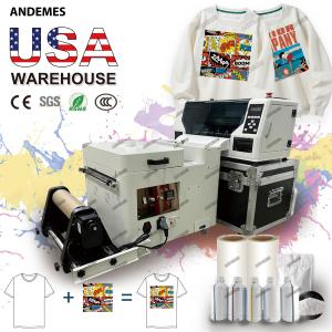 China A3 Dtf Printer XP600 Heads Printing Machine With Shaker Powder Machine factory