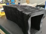 high quality bellows protect cover black colour for techni waterjet cutting