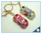 Wholesale Fashion Design Rhinestone Crystal Cars Key Chain Decoration Keychain