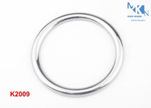 China Nickle And Black Color O Ring Buckle Handbag Hardware Custom Logo OEM Or ODM factory