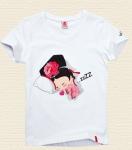 Scoop Neck 100% Cotton Custom Logo T Shirts With Pocket On The Front 160g - 258g