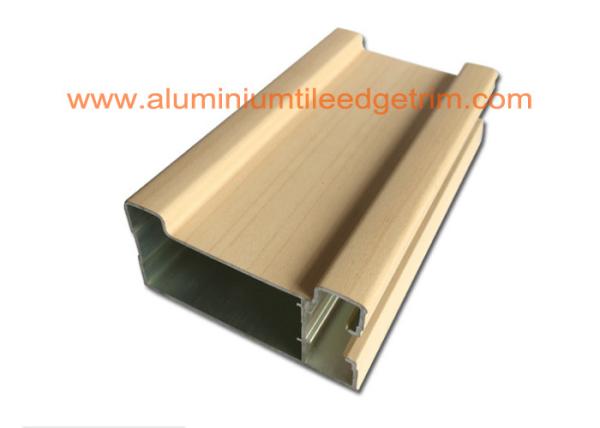 China Different Design Aluminium Door Profiles Wood Grain /  Mill Finish 1.4-4mm Thickness factory