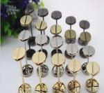 Novelty DIY hardware accessories light gold dumbbell barbell one word shape